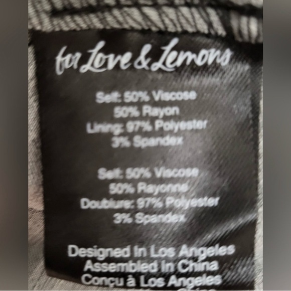 For Love and Lemons Ruffle tiered Wilson black polka dot mini dress Medium - Picture 4 of 5